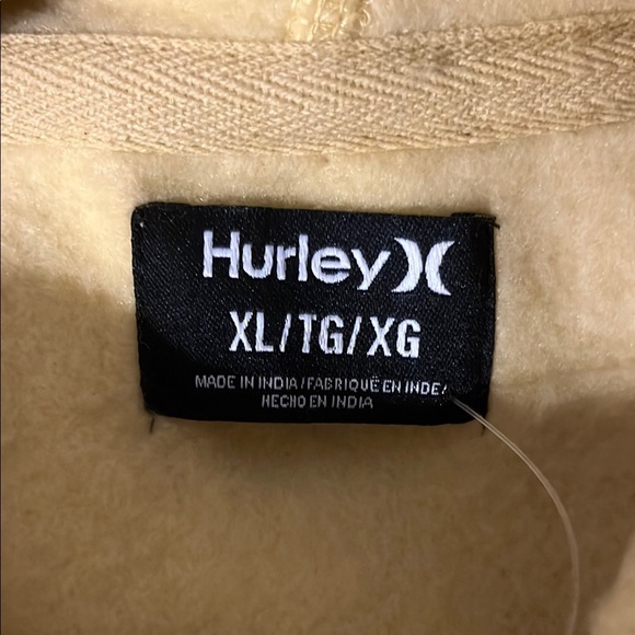 Hurley Yellow Sweatshirt Classic Hoodie Design - Picture 5 of 8